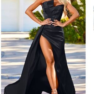 Moda Glam Boutique Monroe Strapless Dress Gown Prom Gown